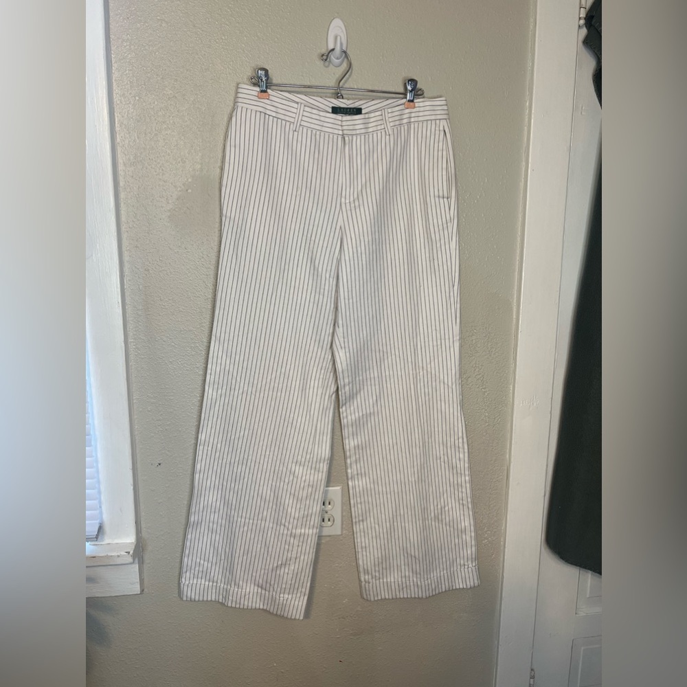 Ralph Lauren wide leg striped pants size 6